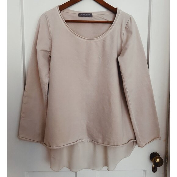 Women’s Pistache Top with a Semi Sheer, Lightweight Back Size M/L - Picture 1 of 8